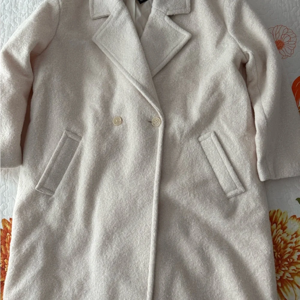 Cream Teddy Jacket - Picture 2 of 7